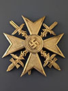 Spanish Cross in Gold Swords by C.F. Zimmermann stamped L52